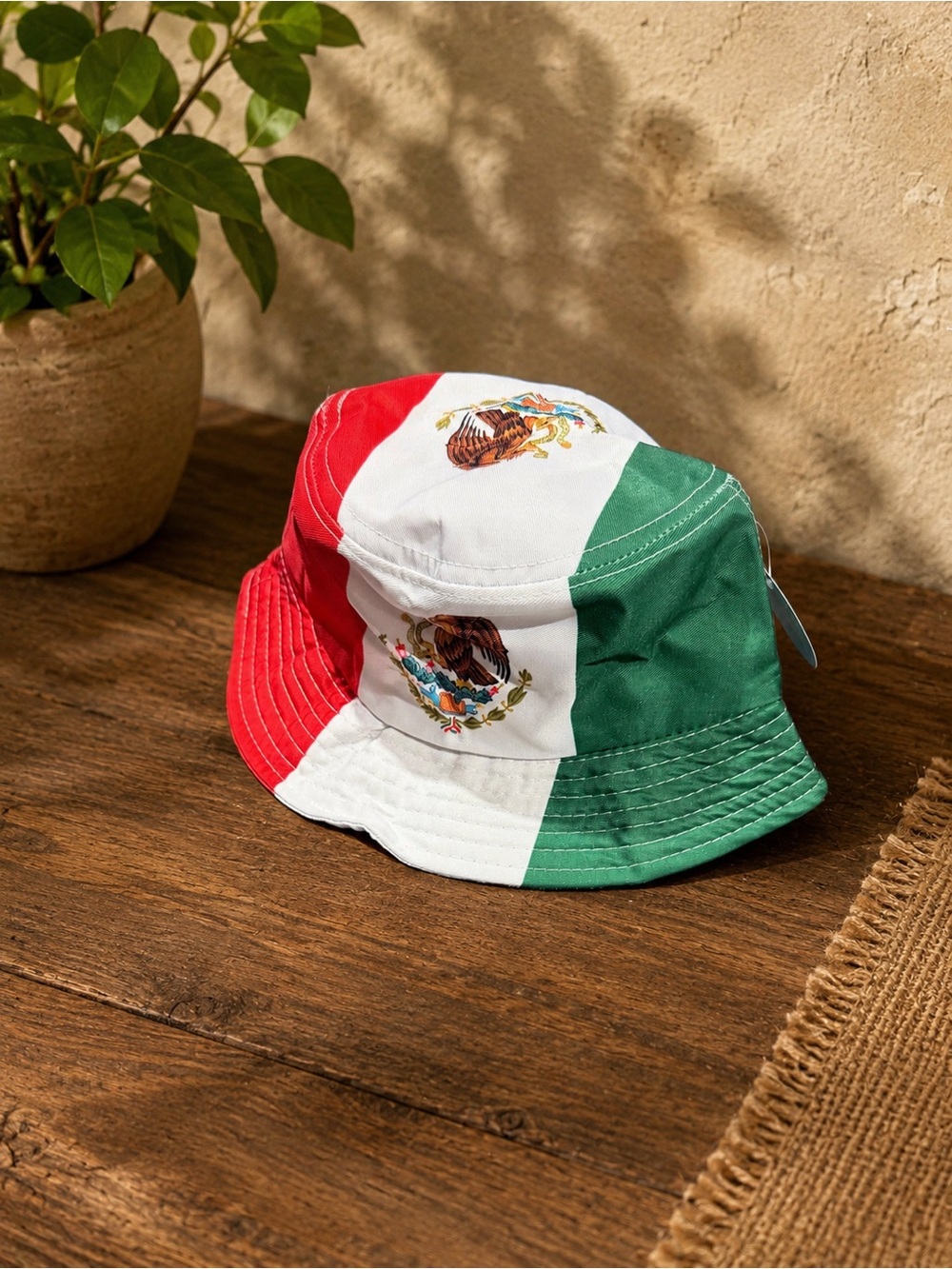 Mexico Flag Tricolor Bucket Hat - Red White Green